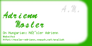 adrienn mosler business card